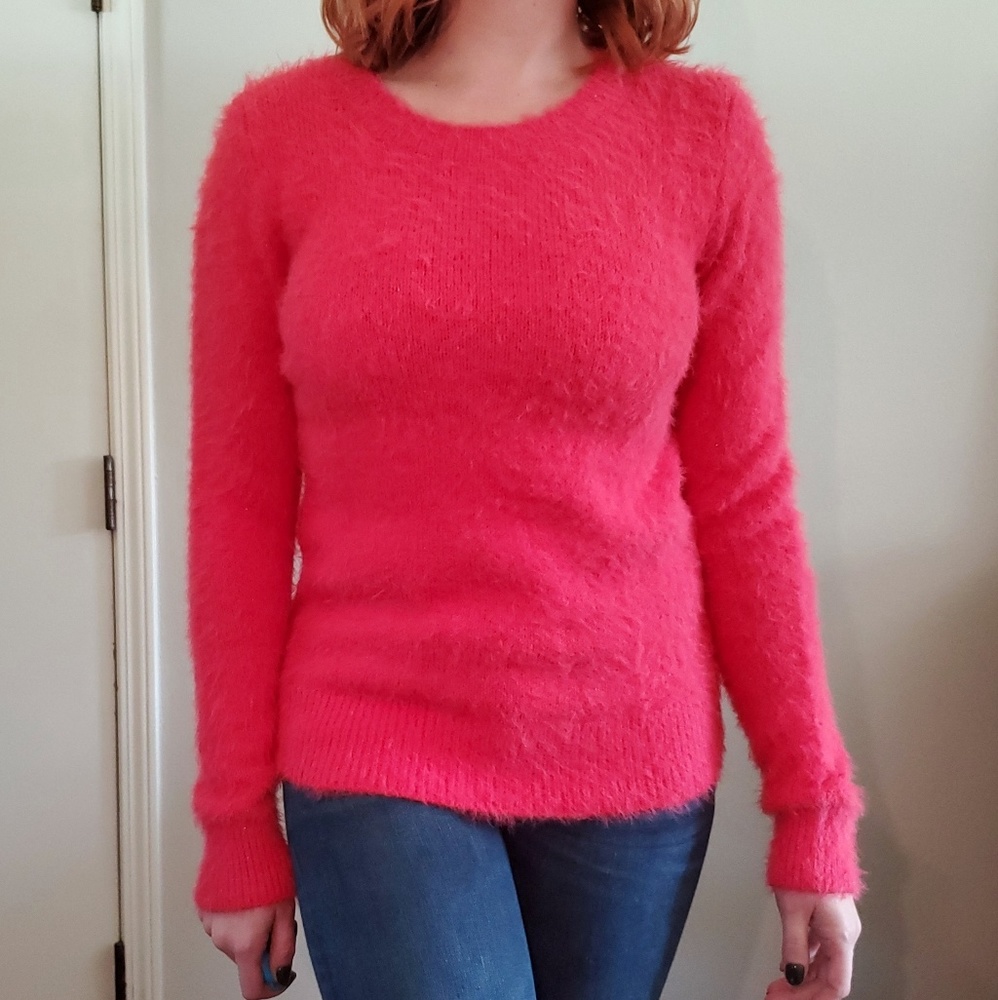 Pink Fuzzy Sweater